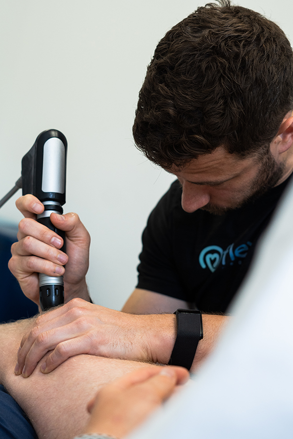 At Flex Health, Extracorporeal Shockwave Therapy (ESWT) is used as part of a personalised physiotherapy approach to support recovery from chronic tendon pain and soft tissue injuries.